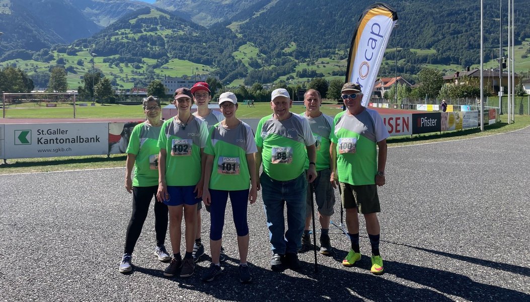 Team Nesslau am Procap Sporttag in Sargans